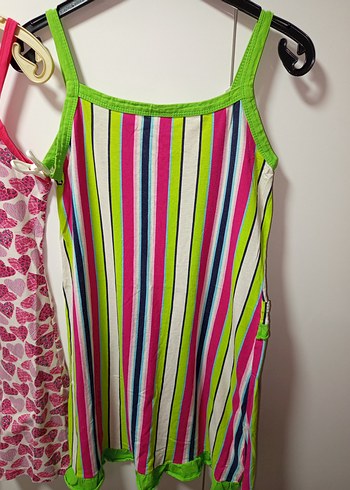 CANDAN MARKA 38 M BDN Renkli Askılı Mini Kadın Pijama Takımları2 - Görsel 7