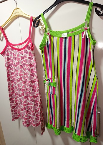 CANDAN MARKA 38 M BDN Renkli Askılı Mini Kadın Pijama Takımları2 - Görsel 2