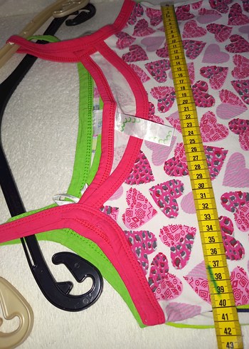 CANDAN MARKA 38 M BDN Renkli Askılı Mini Kadın Pijama Takımları2 - Görsel 13