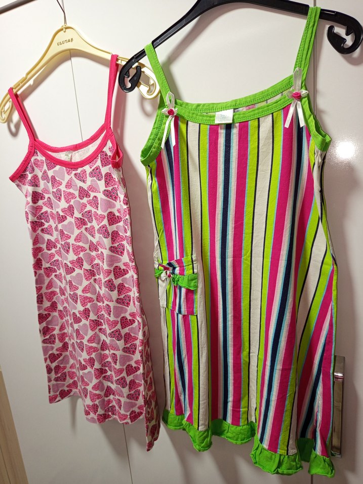 CANDAN MARKA 38 M BDN Renkli Askılı Mini Kadın Pijama Takımları2 - Görsel 2