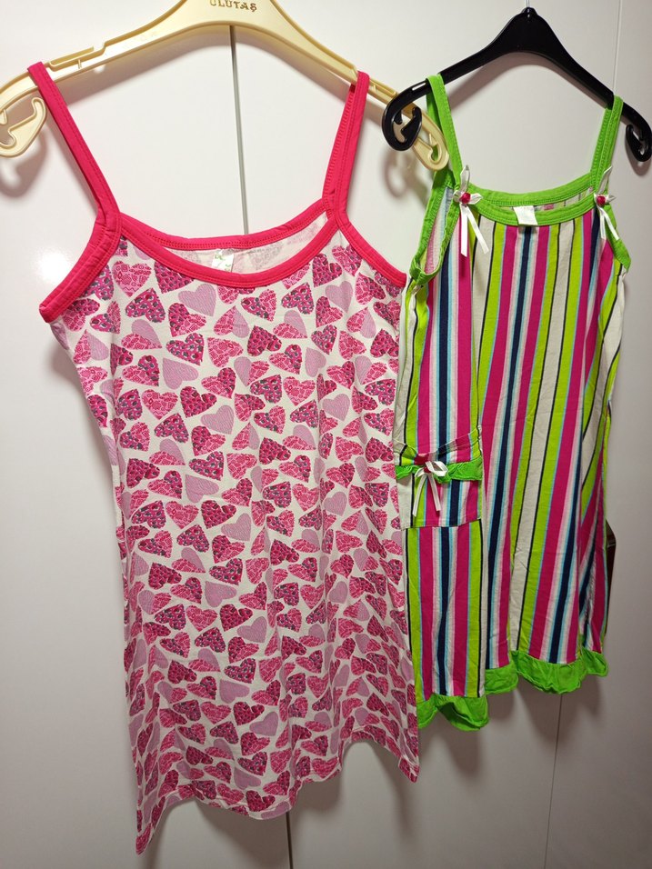 CANDAN MARKA 38 M BDN Renkli Askılı Mini Kadın Pijama Takımları2 - Görsel 3