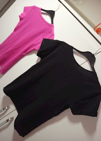 JOİ.Bİ MARKA L/40 PEMBE &ES 62 MARKA L/40 BDN 2 ADET TŞÖRT YENİ - Görsel 14