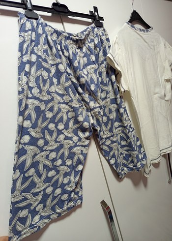 Bugs Bunny Baskılı Kısa Kollu Kadın Pijama Takımı,uzun şortluM/L - Görsel 11