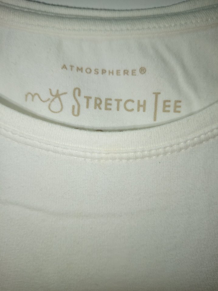 MY STRETCH TEE MARKA 38 M BDN Beyaz Kısa Kollu Basic Kadın Tşört - Görsel 2