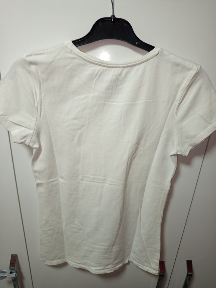 MY STRETCH TEE MARKA 38 M BDN Beyaz Kısa Kollu Basic Kadın Tşört - Görsel 5