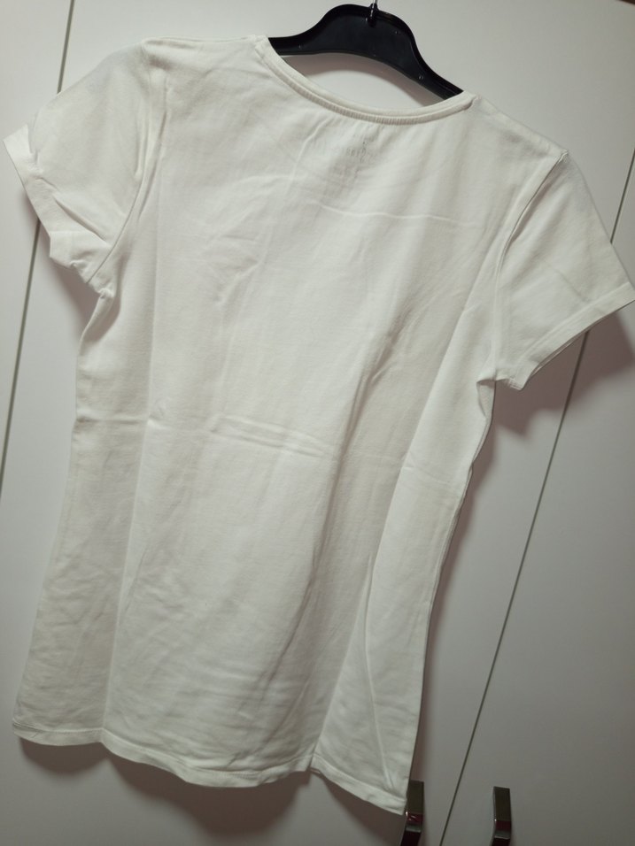 MY STRETCH TEE MARKA 38 M BDN Beyaz Kısa Kollu Basic Kadın Tşört - Görsel 4