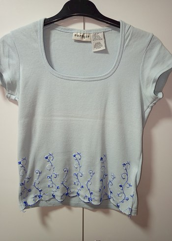İKİZLERE ENERGİE MARKA S/M,BDN Nakış Detaylı Gri ve Buz Mavisi - Görsel 3