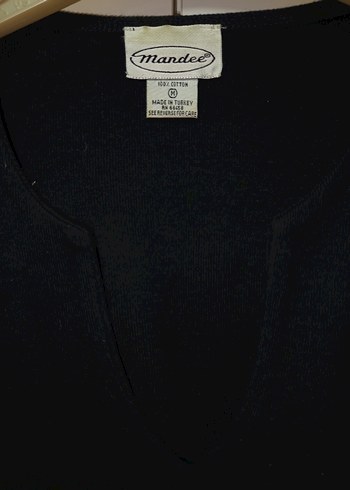 İKİZLERE MANDEE MARKA 38 M BDN Siyah V Yaka Kısa Kollu 2 ADTşört - Görsel 14