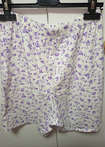 M BDN PENYE TARZ Mor Çiçek Desenli Mini Bohem Kadın PijamaTakımı - Görsel 12