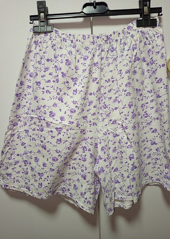 M BDN PENYE TARZ Mor Çiçek Desenli Mini Bohem Kadın PijamaTakımı - Görsel 3