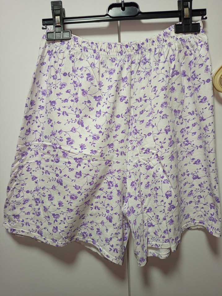 M BDN PENYE TARZ Mor Çiçek Desenli Mini Bohem Kadın PijamaTakımı - Görsel 3