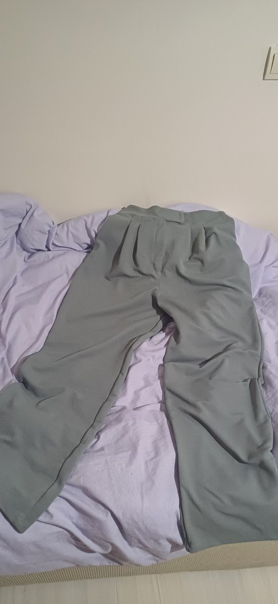 trendyolmilla gri örme pantolon - Görsel 2