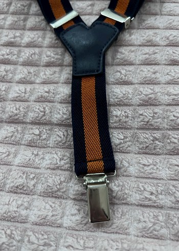 Kahverengi Çizgili Çocuk Askısı - Görsel 2