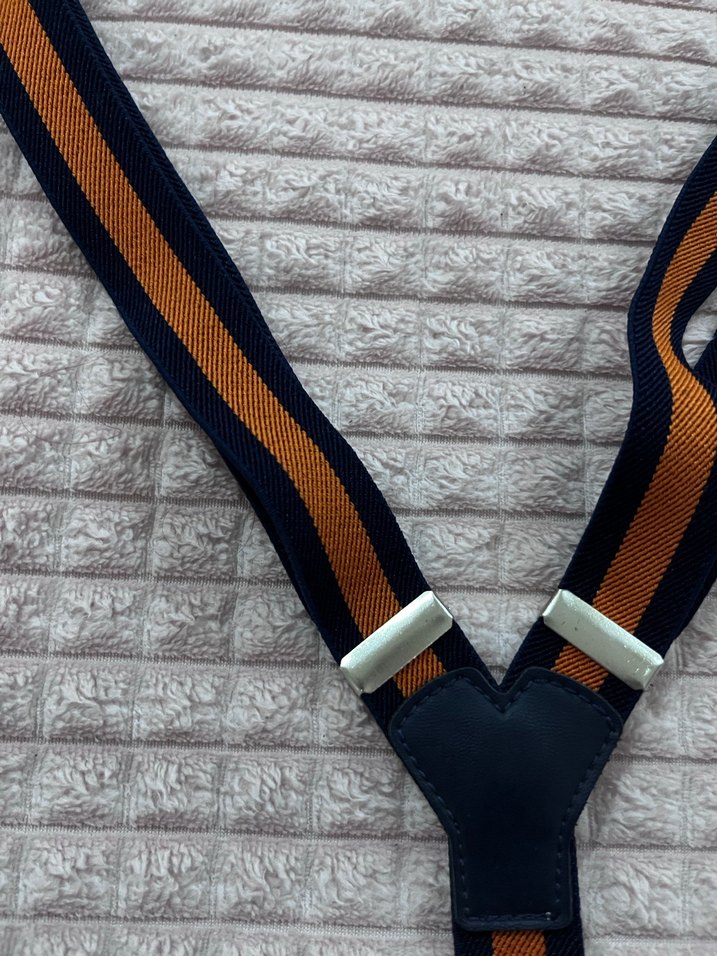 Kahverengi Çizgili Çocuk Askısı - Görsel 3