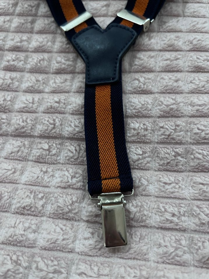 Kahverengi Çizgili Çocuk Askısı - Görsel 2