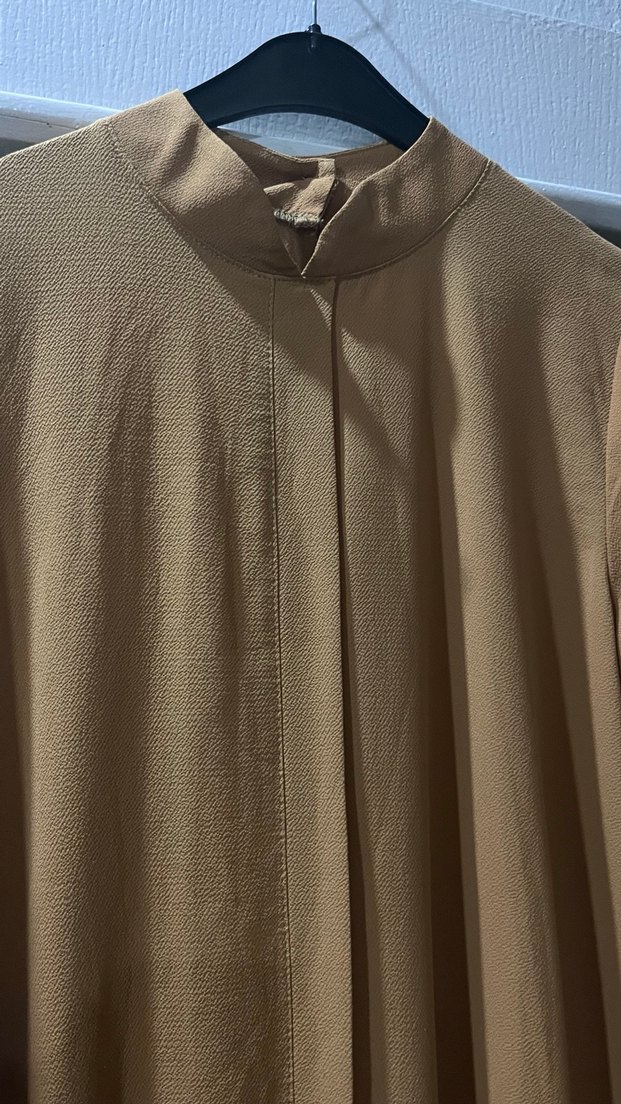 Hardal Sarisi Nakışlı Uzun Bohem Kadın Tunik - Görsel 3