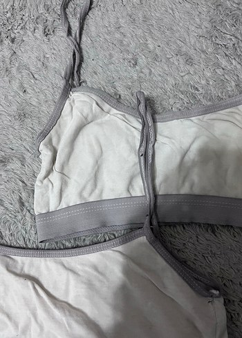 2 adet Gri İnce Askılı Street Bra - Görsel 2