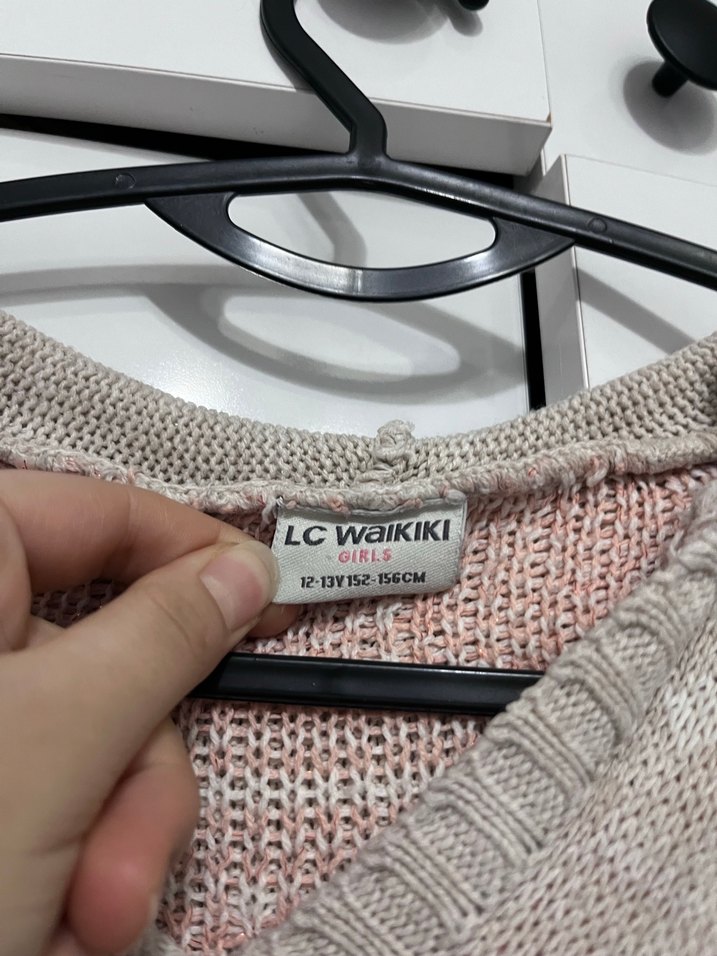 Bohem Nakışlı Kız Çocuk Triko Panço - Görsel 3