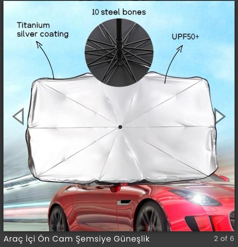 otomobil ön cam semsiye - Görsel 5