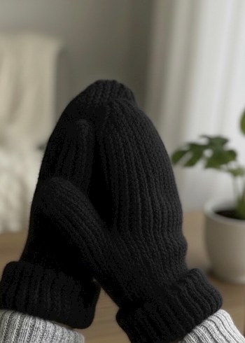 Siyah Kadın Eldiven - Görsel 2