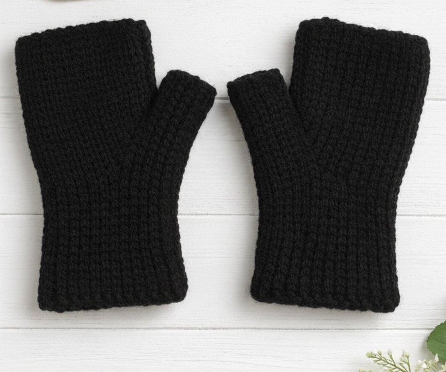 Siyah Parmaksız Eldiven - Görsel 2