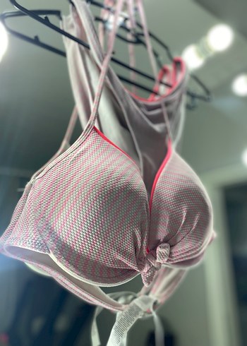 Pembe ve Gri Bikini - Görsel 4