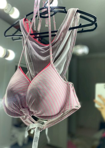 Pembe ve Gri Bikini - Görsel 2