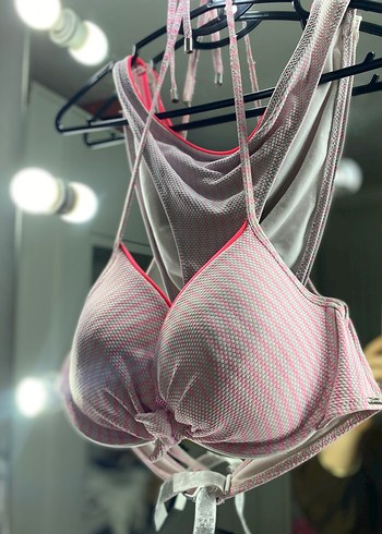 Pembe ve Gri Bikini - Görsel 5