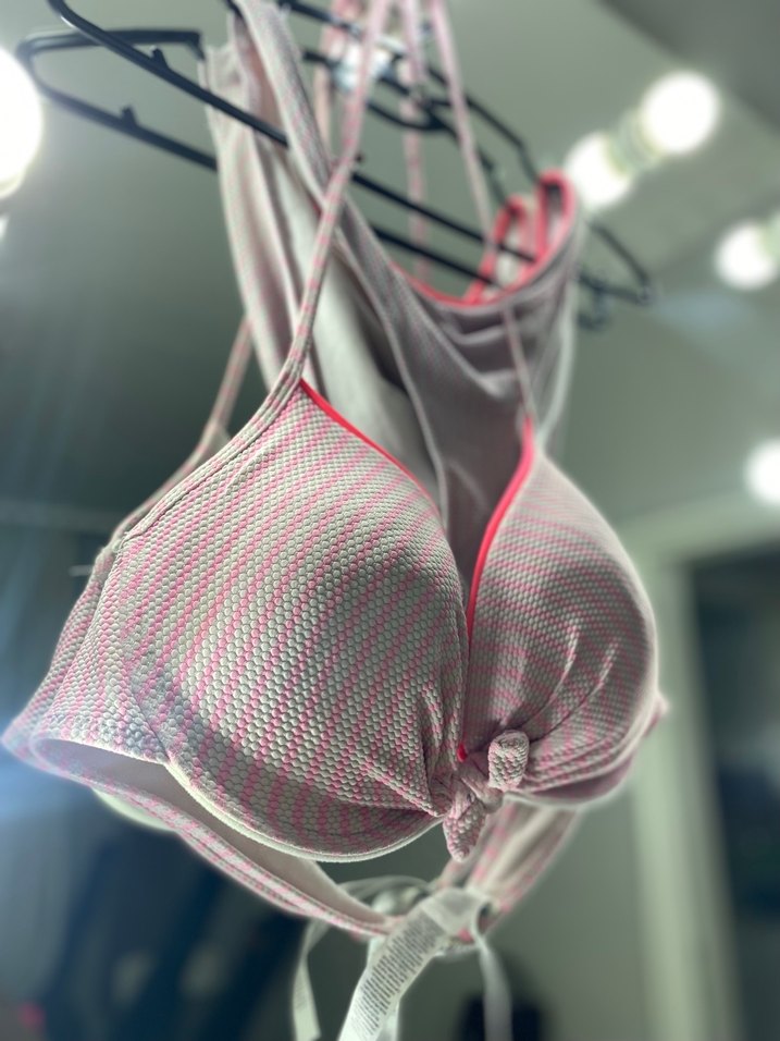 Pembe ve Gri Bikini - Görsel 4