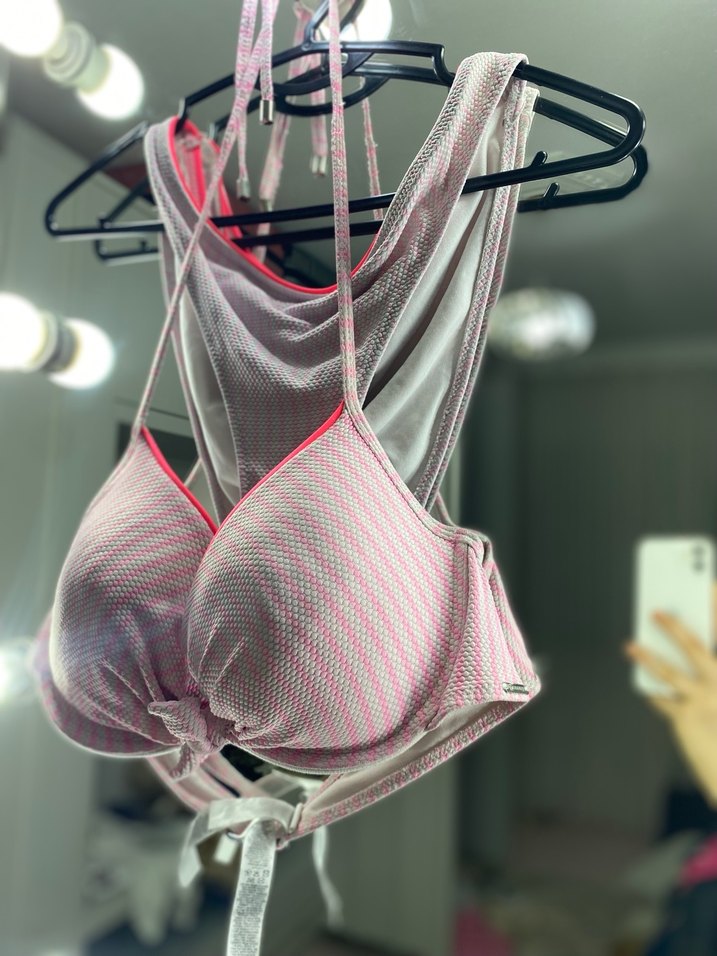 Pembe ve Gri Bikini - Görsel 2