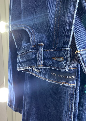 Kadın Mavi Denim Normal Boy Fermuarlı Jean - Görsel 3