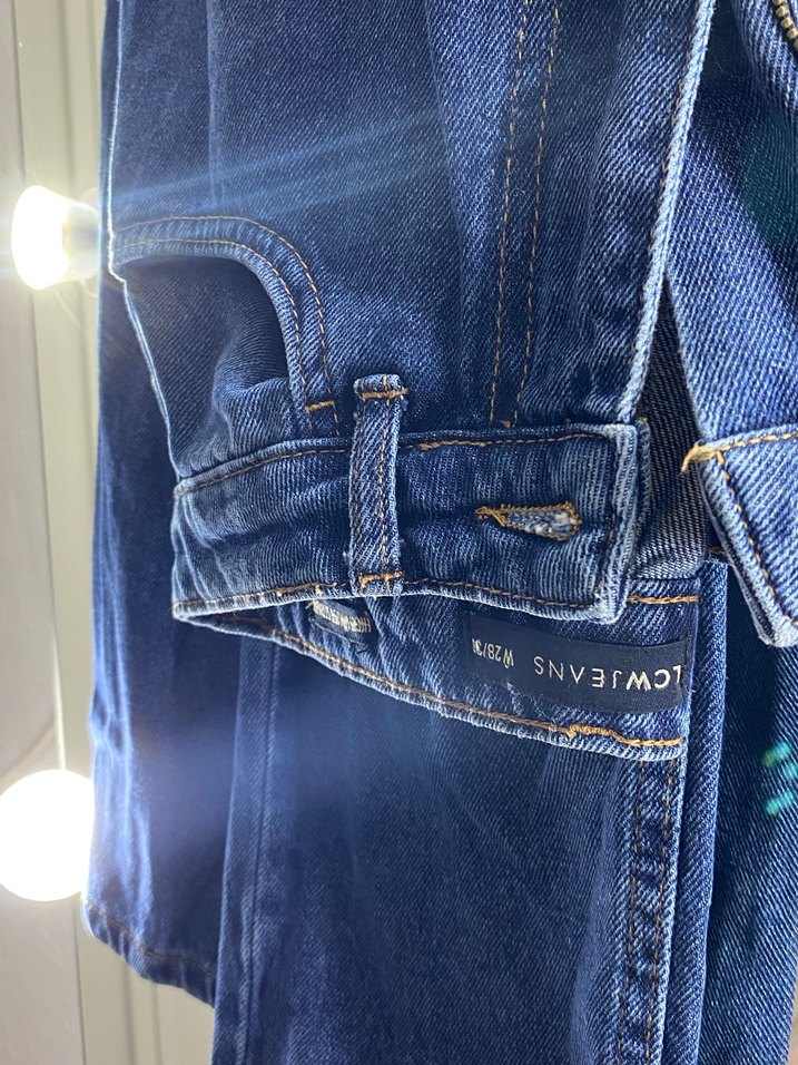 Kadın Mavi Denim Normal Boy Fermuarlı Jean - Görsel 3
