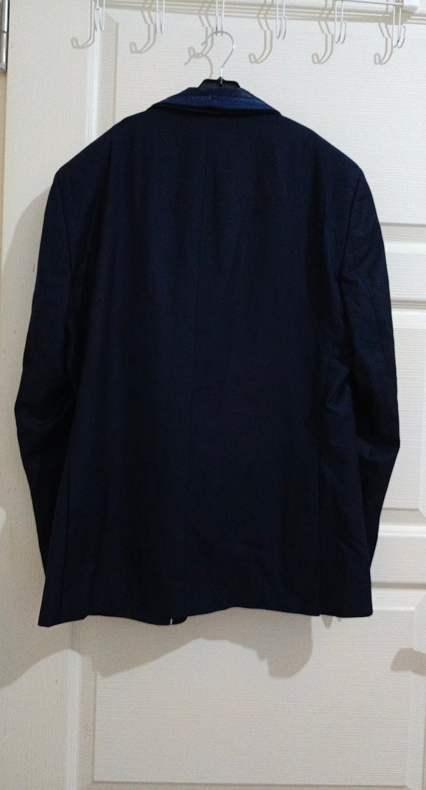 Erkek Lacivert Düğmeli Takım Ceket - Görsel 2