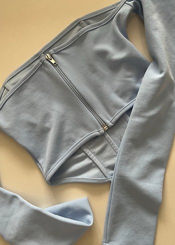 Gri Fitilli Midi croo - Görsel 2