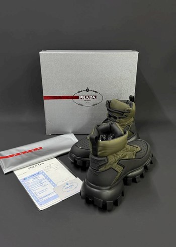 Prada Gri Erkek Outdoor Botları - Görsel 2