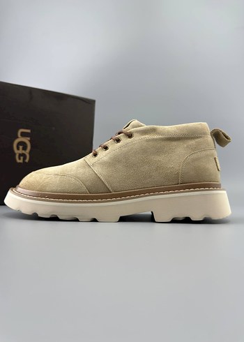 UGG Bej Süet Erkek Dolgu Topuklu Bot - Görsel 2