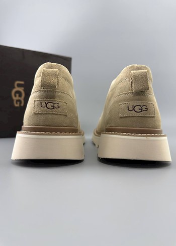 UGG Bej Süet Erkek Dolgu Topuklu Bot - Görsel 5