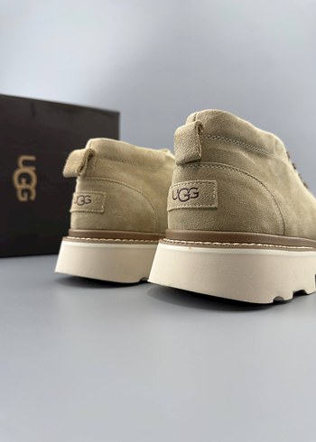 UGG Bej Süet Erkek Dolgu Topuklu Bot - Görsel 4