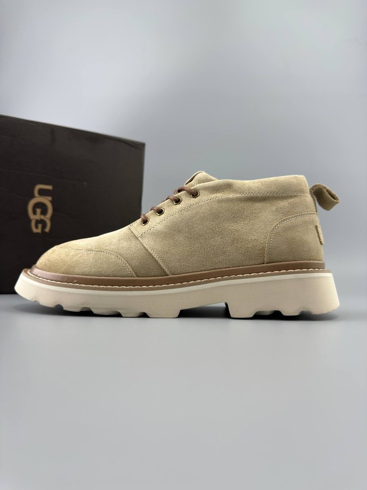 UGG Bej Süet Erkek Dolgu Topuklu Bot - Görsel 2