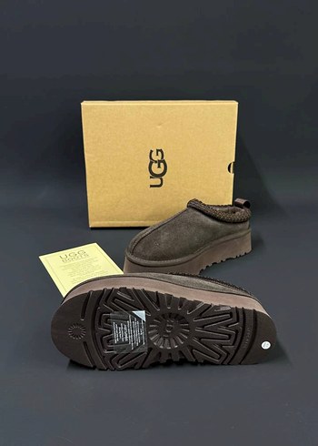 UGG Kadın Kahverengi Süet Platform Terlik - Görsel 5