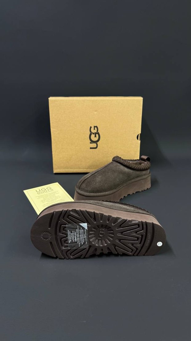 UGG Kadın Kahverengi Süet Platform Terlik - Görsel 5