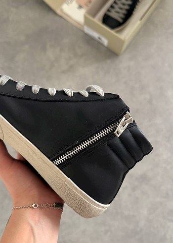 Fermuarlı Siyah Kadın Sneakers - Görsel 5