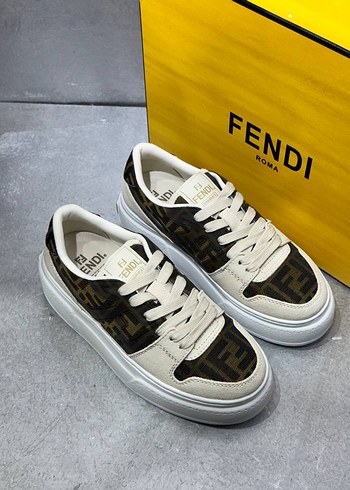 Beyaz Platform Topuklu Kadın Spor Ayakkabı - Görsel 3