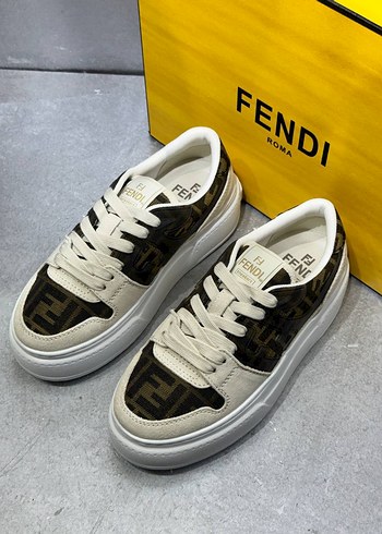 Beyaz Platform Topuklu Kadın Spor Ayakkabı - Görsel 2