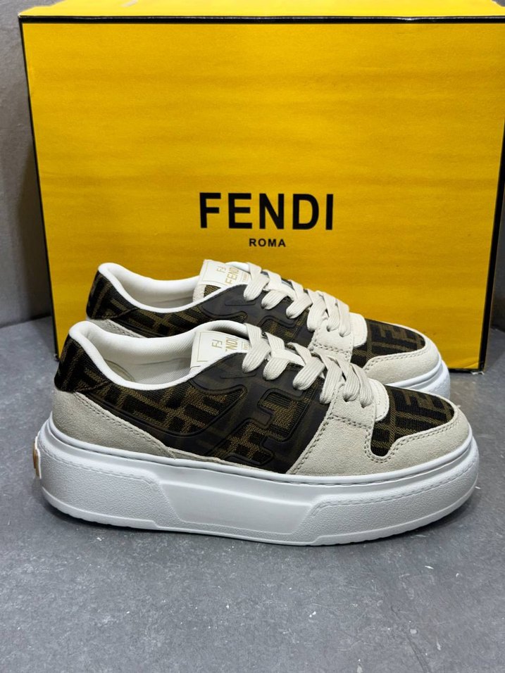 Beyaz Platform Topuklu Kadın Spor Ayakkabı - Görsel 4