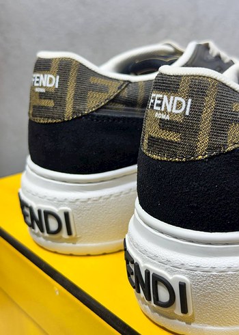Fendi Kadın Platform Sneakers Sarı Baskılı - Görsel 5