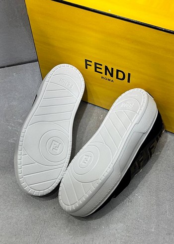 Fendi Kadın Platform Sneakers Sarı Baskılı - Görsel 7