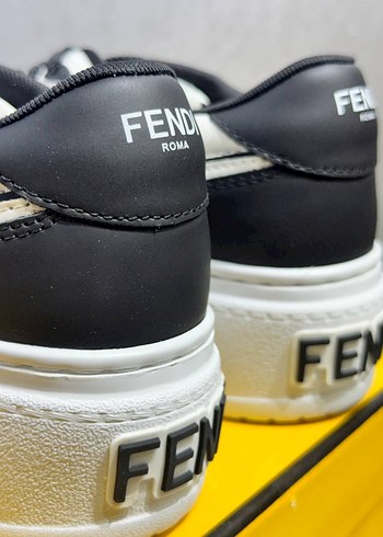 Beyaz Siyah Platform Topuklu Spor Ayakkabı - Görsel 5