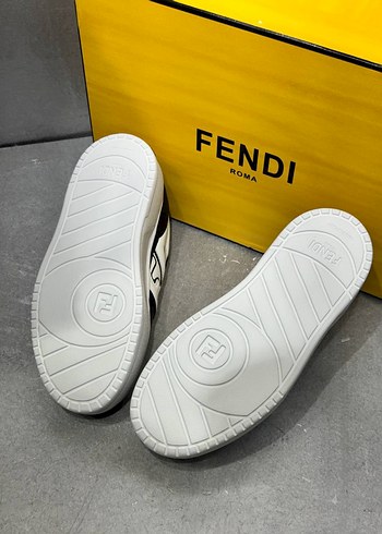 Beyaz Siyah Platform Topuklu Spor Ayakkabı - Görsel 7