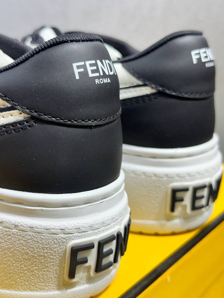 Beyaz Siyah Platform Topuklu Spor Ayakkabı - Görsel 5